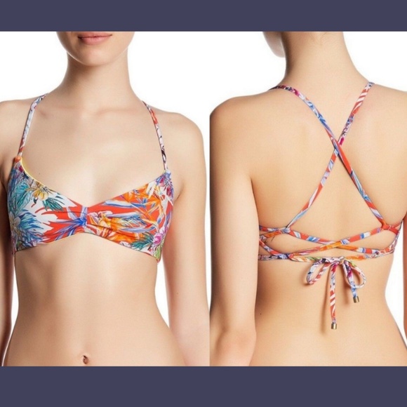 NWT Vitamin A Gemma Bralette in Montego Bay Floral [SZ XS/4‎ ] - Picture 1 of 8